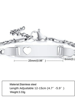 Custom Baby Bracelet Name | צמיד שם לתינוקות | Stainless Steel Baby