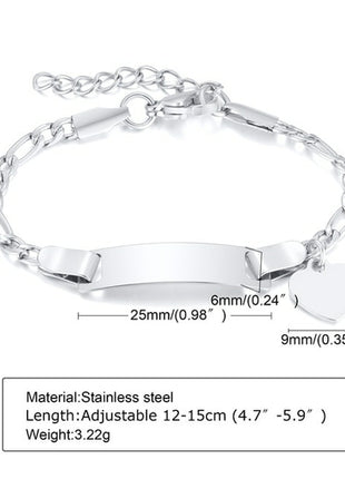 Custom Baby Bracelet Name | צמיד שם לתינוקות | Stainless Steel Baby
