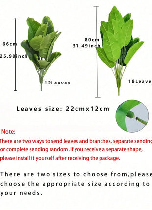 1pc Artificial Plants Large Tropical Palm Tree Fake Banana Plants