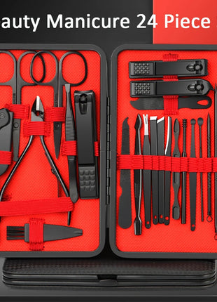 7/10/12/18/20/24PCS Set Professional Manicure Set Kits Stainless Steel