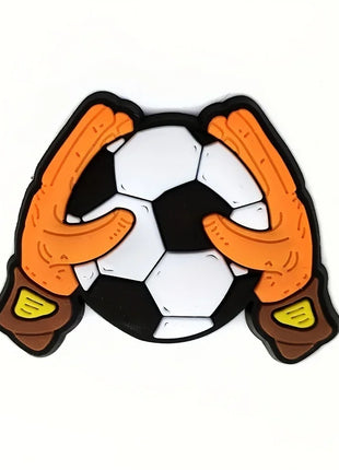 18pcs Or 22pcs Football Series Shoe Charms for Clogs Bubble Slides