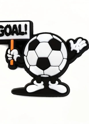 18pcs Or 22pcs Football Series Shoe Charms for Clogs Bubble Slides