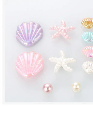18PCS Shoe Charm DIY Summer Starfish Shell Handicrafts Shoe Decoration