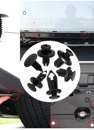 190pcs Car Retainer Clips 6 Size Plastic Fasteners Kit Auto Trim Panel