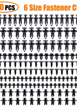 190pcs Car Retainer Clips 6 Size Plastic Fasteners Kit Auto Trim Panel