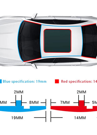 SEAMETAL Car Rubber Seals Edge Sealing Strips Auto Roof Windshield Car