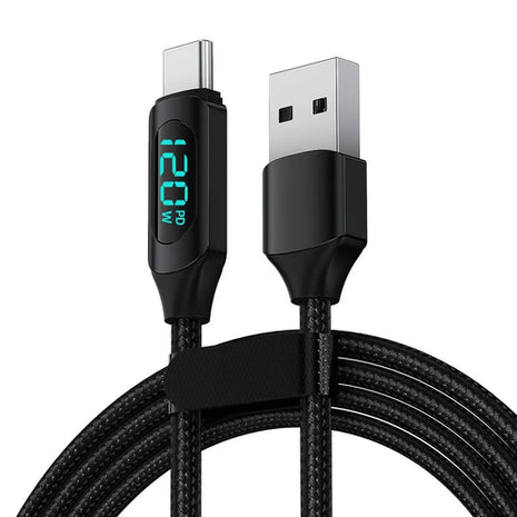 120W 6A USB Data Cable Type C Fast Charging Phone Charger Data Cord