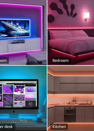 SMD RGB 5050 USB LED Strip Light TV Desktop Screen Backlight Color