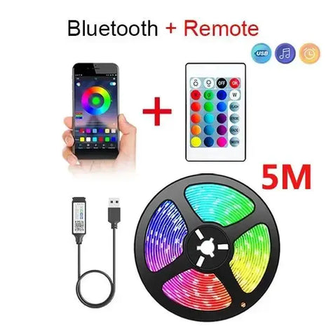 SMD RGB 5050 USB LED Strip Light TV Desktop Screen Backlight Color