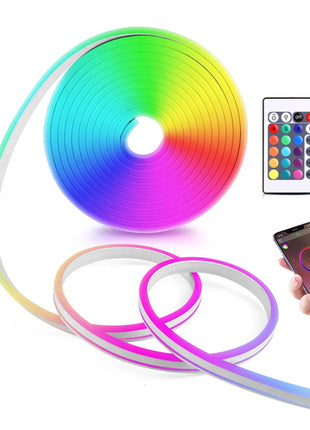 5V USB RGB Neon LED Strip Light,1/2/3/4/5M Waterproof Neon Strip With