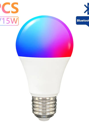 15W E27 Tuya LED Bulb Smart Life APP Control Dimmable RGB Color