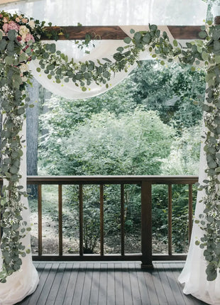 1pc Artificial Eucalyptus Leaves Greenery Garland Faux Plant Spring