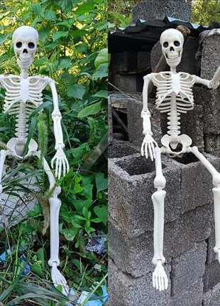 1pc Happy Halloween Modeling Humanoid Skeleton Decorative Props