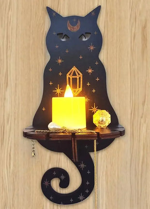 Wall Shelf Stone Wall Shelf Hand Wooden Display Stand Hanging Candle