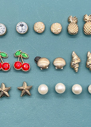 1pc Cherry Conch Metal Shoe Charms for Clogs Accessories DIY Sandals