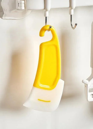 Cleaning Spatula Kitchen Scraper Soft Blade Scraper Brush Dirty Pan