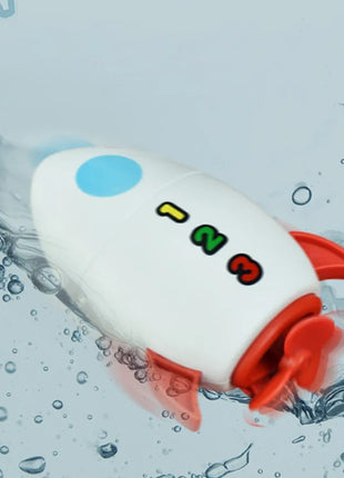 Clockwork Water Rocket Bath Toy Kids' Fun in Pools for Early Learning