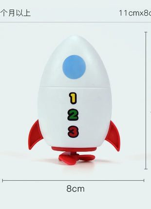 Clockwork Water Rocket Bath Toy Kids' Fun in Pools for Early Learning