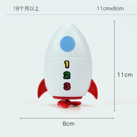 Clockwork Water Rocket Bath Toy Kids' Fun in Pools for Early Learning