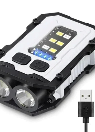 Mini Portable LED COB Flashlight Ajustable Rotatable Magnetic Torch