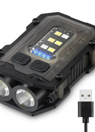 Mini Portable LED COB Flashlight Ajustable Rotatable Magnetic Torch