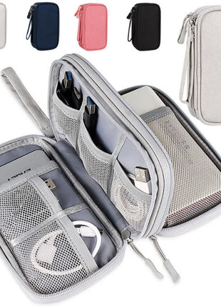 1pc Pink/Grey/Black/Navy Travel Portable Digital Product Storage Bag