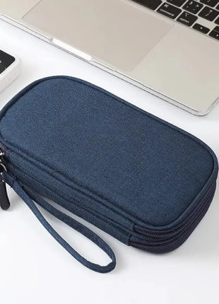 1pc Pink/Grey/Black/Navy Travel Portable Digital Product Storage Bag