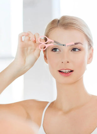 Eyebrow Trimmer, Stainless Steel Eyebrow Scissors With Comb, Eyebrow