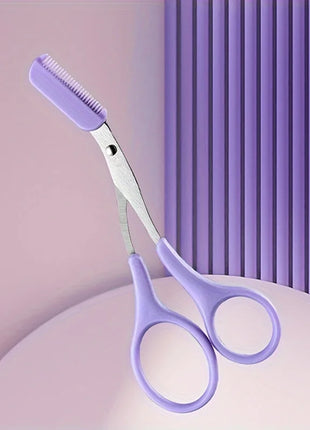 Eyebrow Trimmer, Stainless Steel Eyebrow Scissors With Comb, Eyebrow