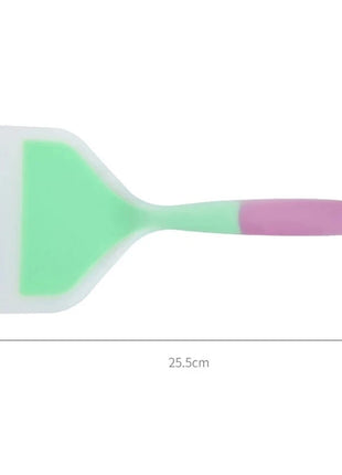 Silicone Spatula for Kitchen Utensils, Dual Color Transparent Handle,