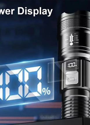 1600000 LM Super Bright Flashlight USB Rechargeable LED Long Range