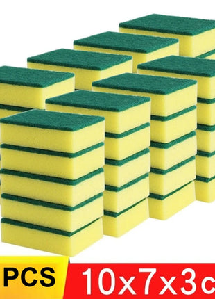 1-60PCS Kitchen Sponges Dual-Sided Scrub Pads Super Absorbent Dish