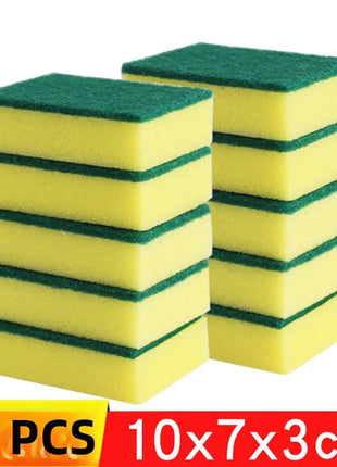 1-60PCS Kitchen Sponges Dual-Sided Scrub Pads Super Absorbent Dish