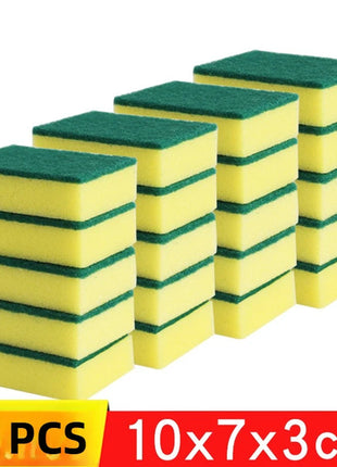 1-60PCS Kitchen Sponges Dual-Sided Scrub Pads Super Absorbent Dish