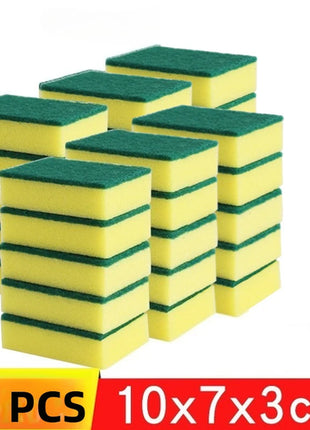 1-60PCS Kitchen Sponges Dual-Sided Scrub Pads Super Absorbent Dish