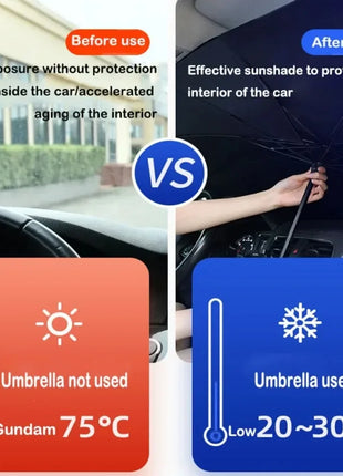 Car Sunshade Umbrella For Auto Shading Car Sun Shade Protector Parasol