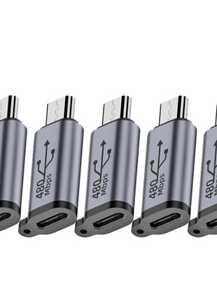 1pcs C- Type Female to Mini USB/C-Type Female to Micro USB/Micro USB