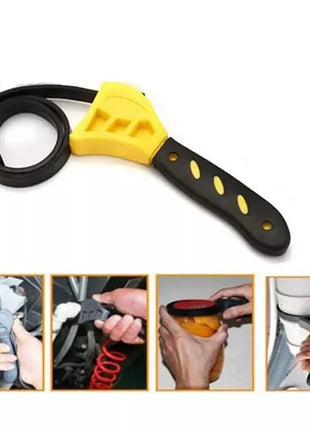 6-inch Adjustable Belt Wrench Plastic Multi-function Bottle Opener
