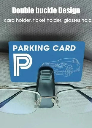 2PCS Universal Car Auto Sun Visor Glasses Box Sunglasses Clip Card
