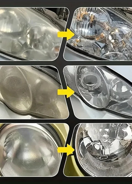 Car Headlight Restoration Polishing Kit - Scratch Remover & Oxidation