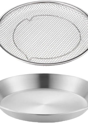 Kitchen Oil Filter Tray Stainless Steel Air Fryer Mesh Pan Draining