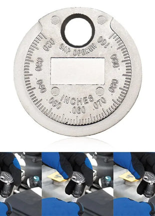 Coin- Type 0.6-2.4mm 0.02-0.10 Inch Spark Plug Gap Gauge Measurement