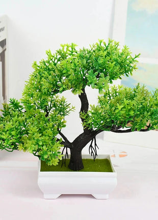 Artificial Plants Bonsai Small Tree Pot Fake Plant Flowers Potted
