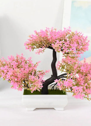Artificial Plants Bonsai Small Tree Pot Fake Plant Flowers Potted