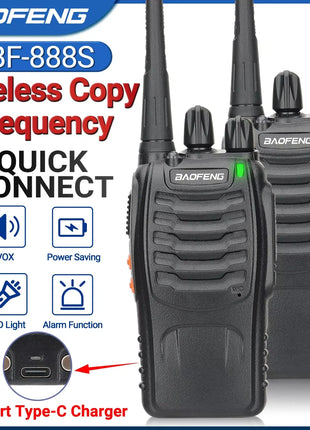 Baofeng BF-888S Pro Walkie Talkie Wireless Copy Frequency Long Range