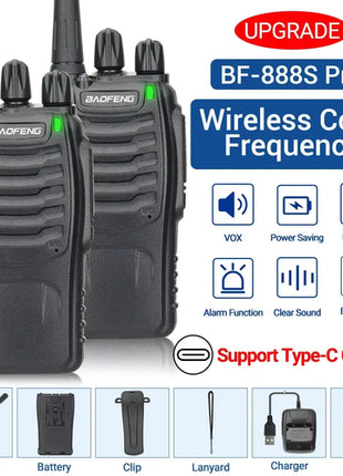 Baofeng BF-888S Pro Walkie Talkie Wireless Copy Frequency Long Range