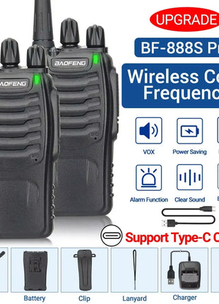 Baofeng BF-888S Pro Walkie Talkie Wireless Copy Frequency Long Range