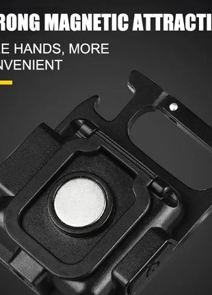 COB LED Mini Flashlight Super Bright EDC Keychain Light Outdoor