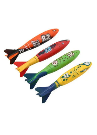 1/3PCS Torpedo Rocket Throwing Toy Swimming Pool Diving Games Children