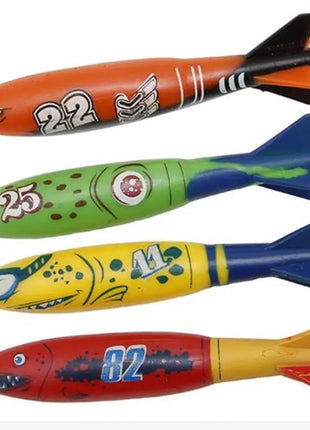 1/3PCS Torpedo Rocket Throwing Toy Swimming Pool Diving Games Children